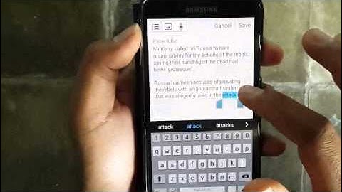 Samsung Galaxy S5 : How to Cut and Paste (Android Phone)