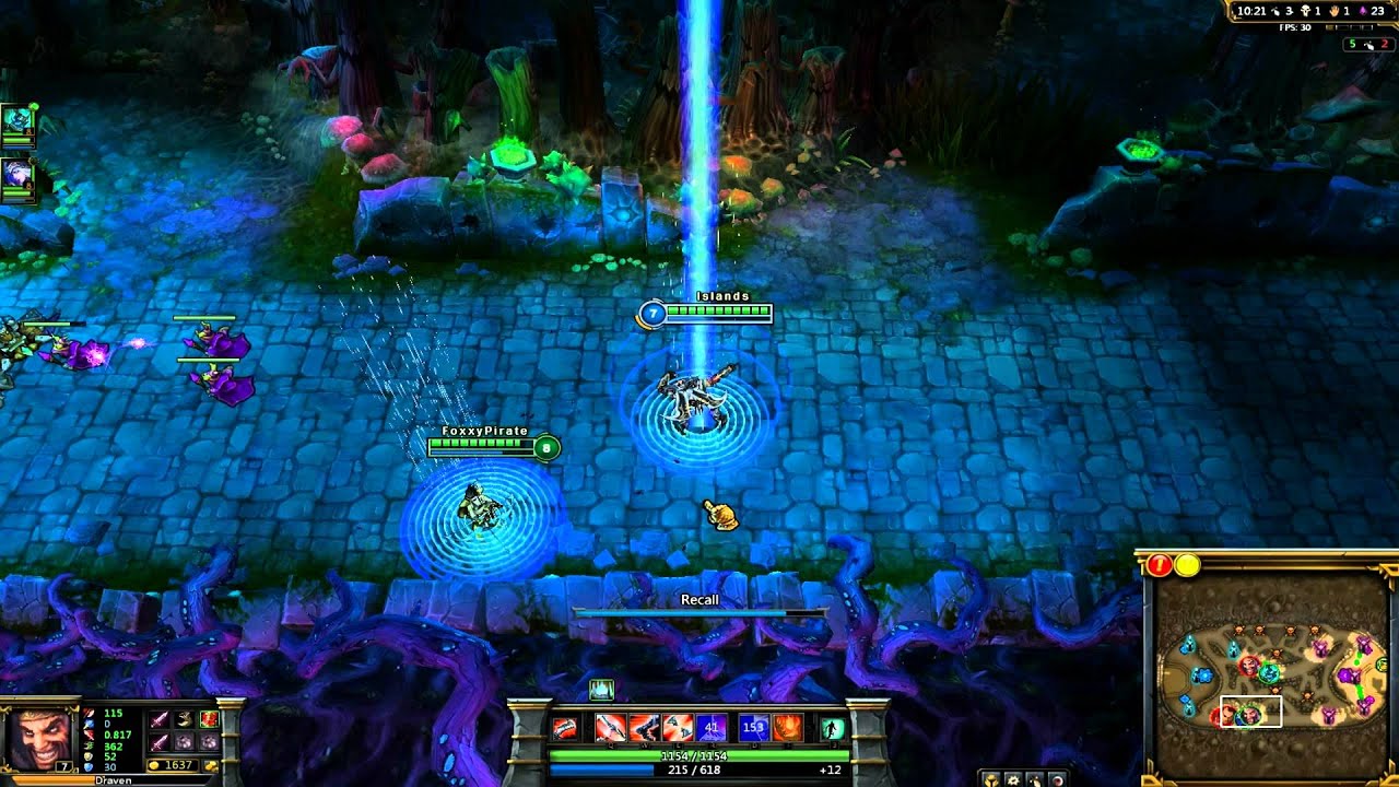 Draven: Jokes - Recall - Auto Attack