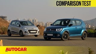 Hyundai Grand i10 vs Maruti Ignis | Comparison Test | Autocar India
