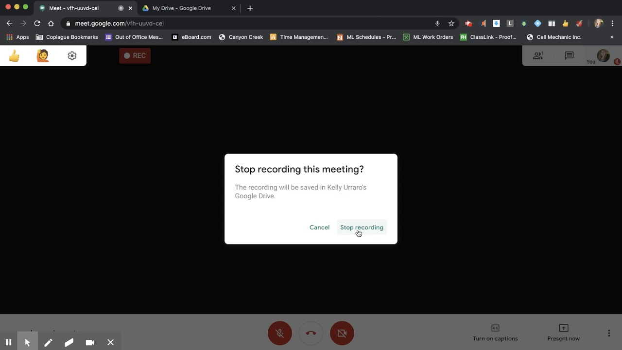 Google Meet - Record Video - YouTube