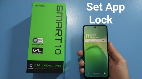 Infinix Smart 10- How to set app lock