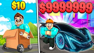 $1 CAR To $100,000 Super CAR in ROBLOX!!