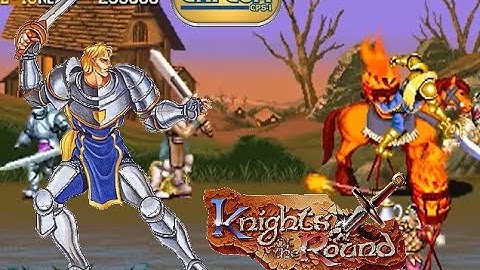 Knights of the Round arcade Level 7 Hardest Lancelot no miss 18:18 rush!