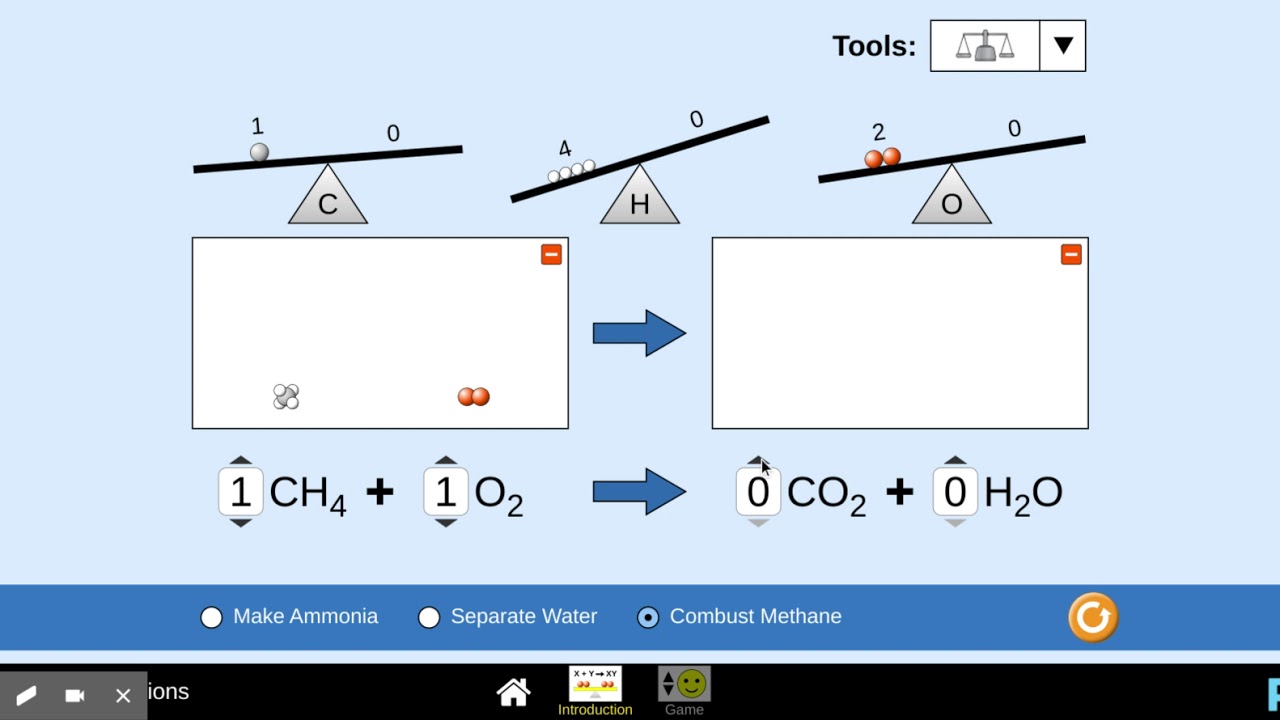 ‪Balancing Chemical Equations‬ with PhET Simulator - YouTube