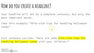 External Text Features Editorial Mini-Lesson