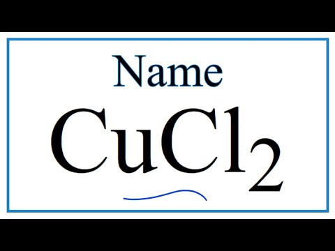 Video: CuCl2'nin formülü nedir?