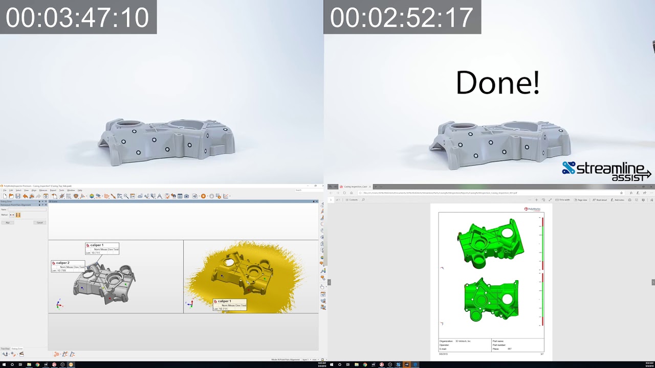 Assisted 3D scanning with HandySCAN Black and Streamline Assist