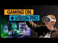 We used apple vision pro with a gaming pc 
