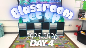 Classroom Set Up Day 4 / 3rd Grade 2025 / organizing the classroom library 