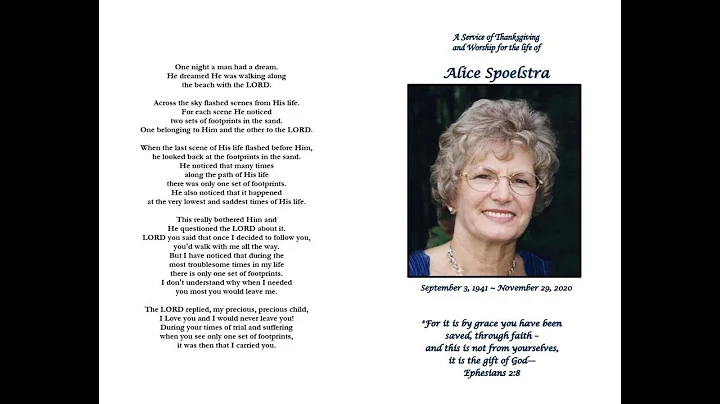 Alice Spoelstra funeral December 4 2020.