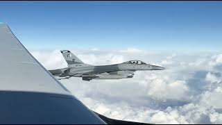 PAF JF-17s and F-16s | Escorting Kazakh President Kassym-Jomart Tokayev into Pakistan Airspace