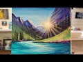 How To Paint MOUNTAIN MAGIC #acrylic #painting