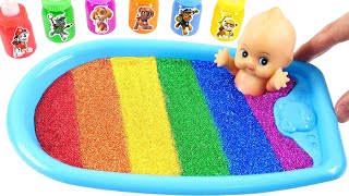#Satisfying Video l Oddly To Make Rotating-Bathtubs FROM Mix&amp;Mix  Slime INTO Funny Pool Cutting ASMR