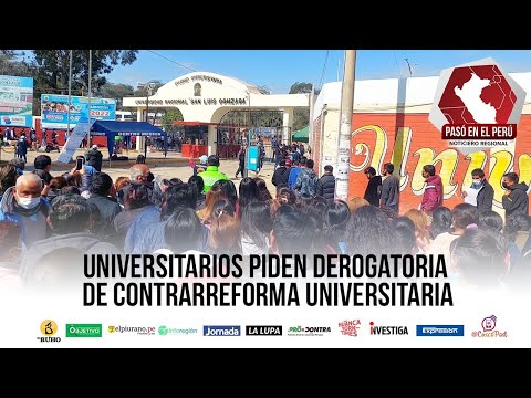 Universitarios piden derogatoria de contrarreforma universitaria | Pasó en el Perú - 08 agosto 2022