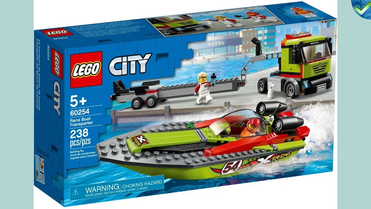 60254 Race Boat Transporter LEGO® City Manual at the Brickmanuals Instruction Archive