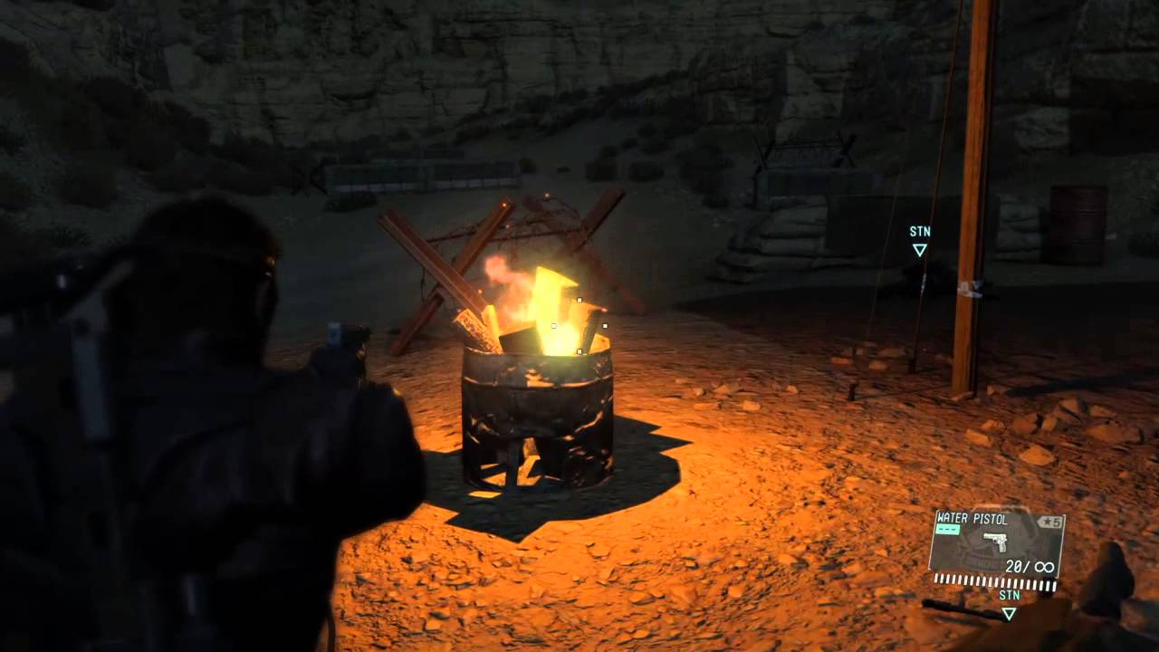 MGS V testing water pistol 7 YouTube