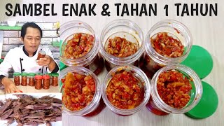 RESEP SAMBEL CUMI KEMASAN || TAHAN 1 TAHUN & BISA UNTUK DI JUAL.