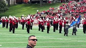 09-27-2025 The University "Spirit of New Mexico" Marching Band perform their pregame.
