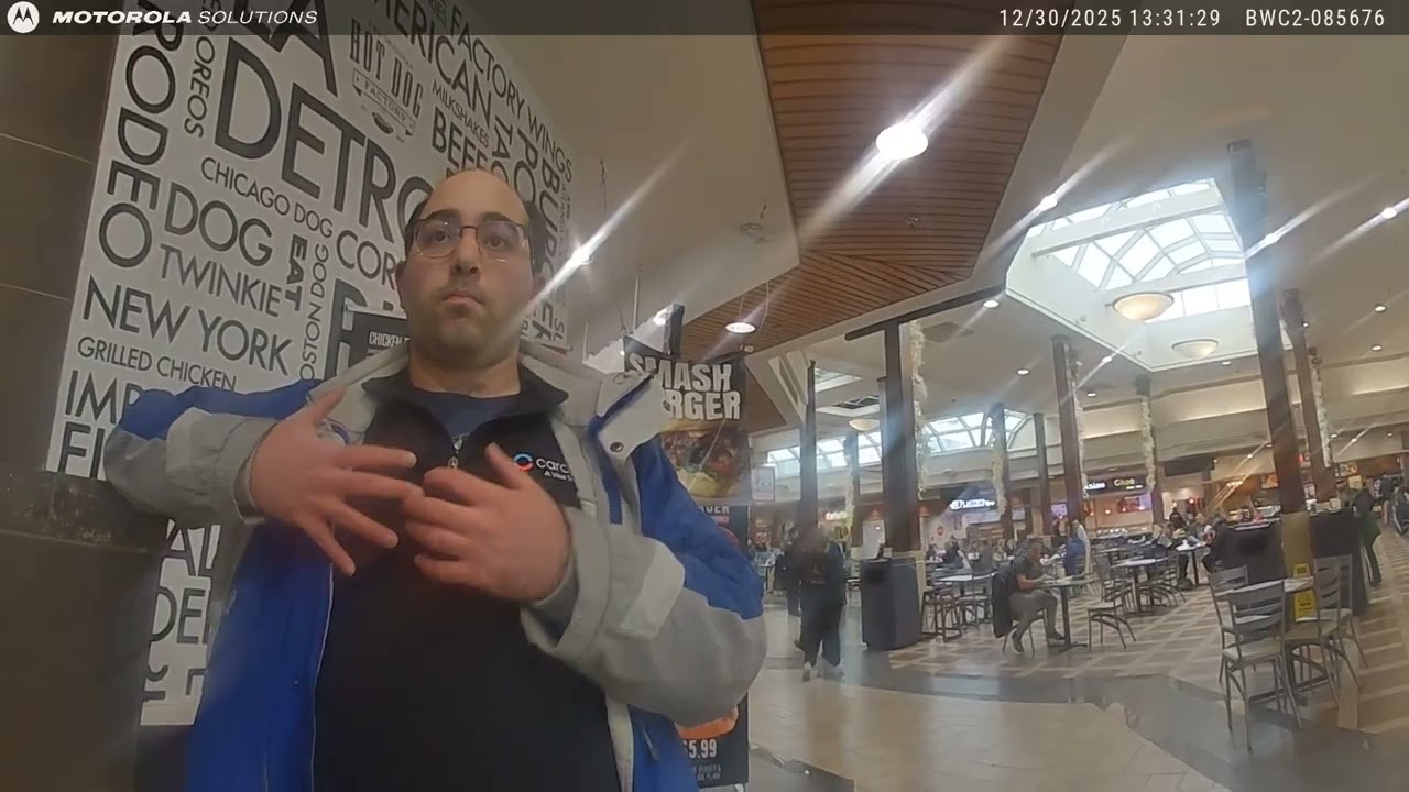 Mentor Police Department bodycam footage Dec. 30 at Great Lakes Mall
