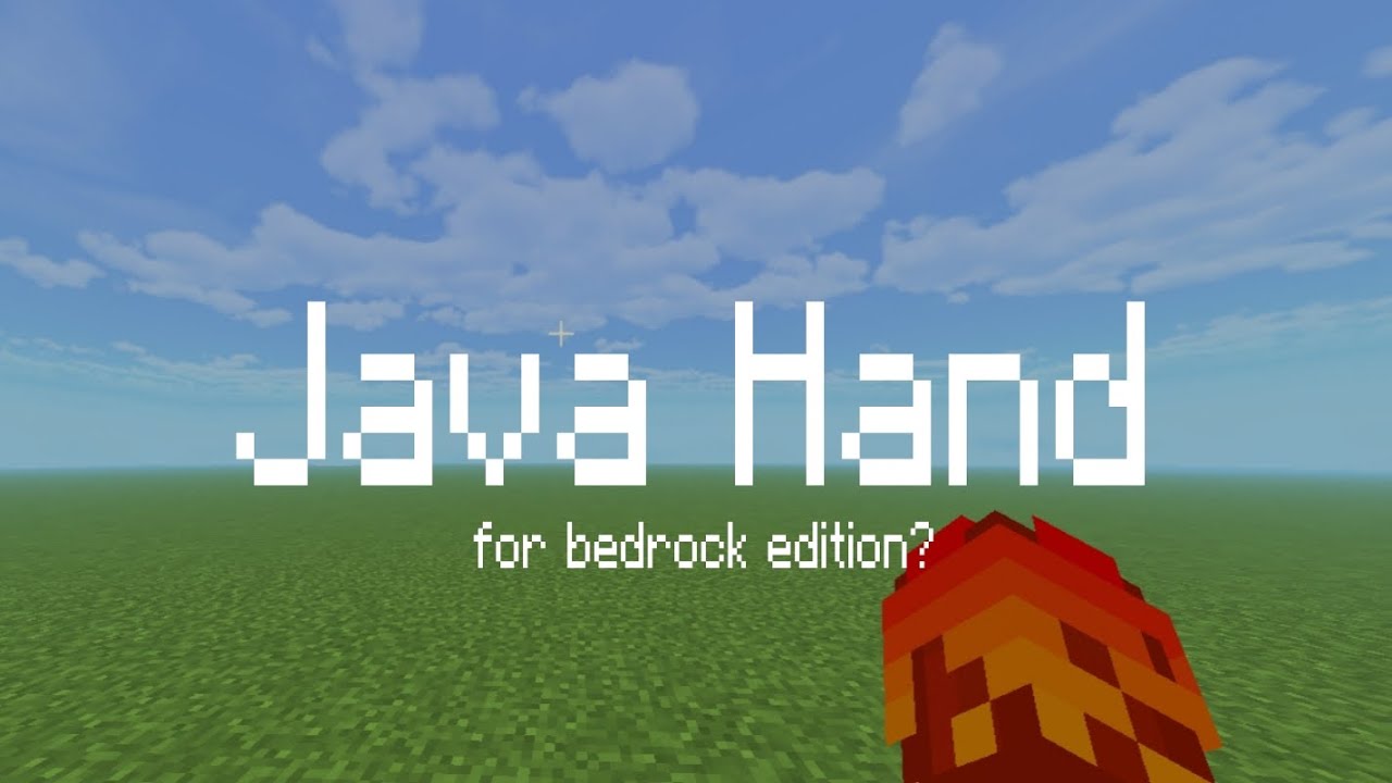 This Texture Pack Will Give You Java Hand In Bedrock Edition! - YouTube
