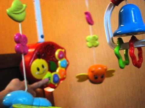Мобиль на кроватку - музыкальный - YouTube