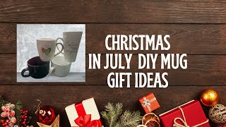 DIY Christmas gift mugs for $3 