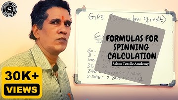 Basic Formula for spinning calculation