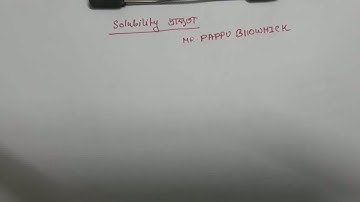Solubility,Chemical bonding,Mr.Pappu Bhowmick
