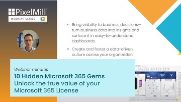 Create a data-driven culture with Power BI | 10 Hidden Microsoft 365 Gems Webinar