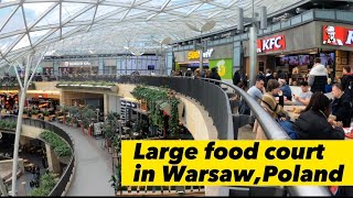 Best foodcourt in Warsaw, Poland at Luxury Shopping Mall Złote Tarasy