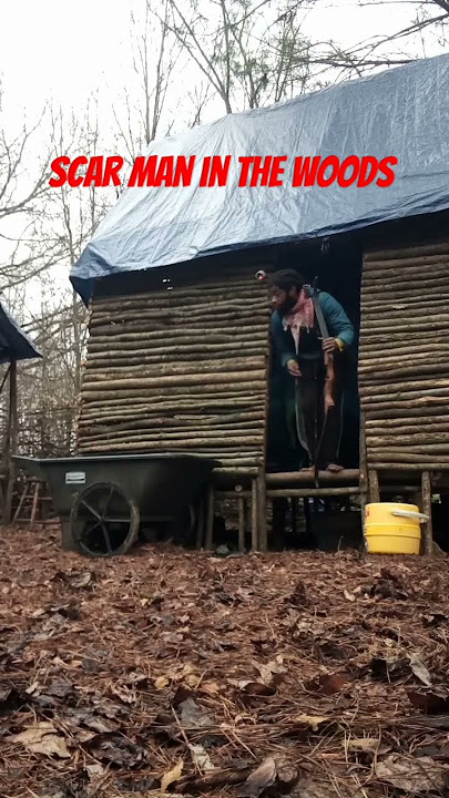 I built a two story cabin in the woods#bushcraftshelter