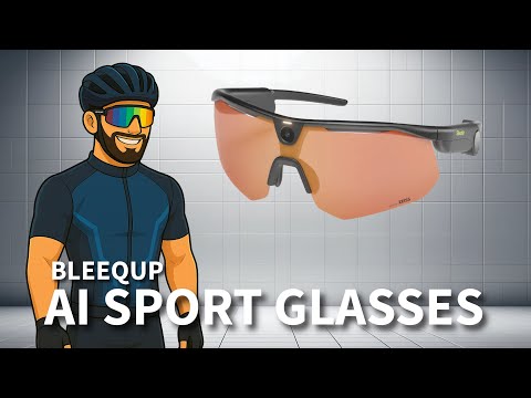 Thumbnail for BleeqUp Ranger AI 4-in-1 Smart Sports Glasses - Open-Ear Audio, AI Stabilization, Only 49g