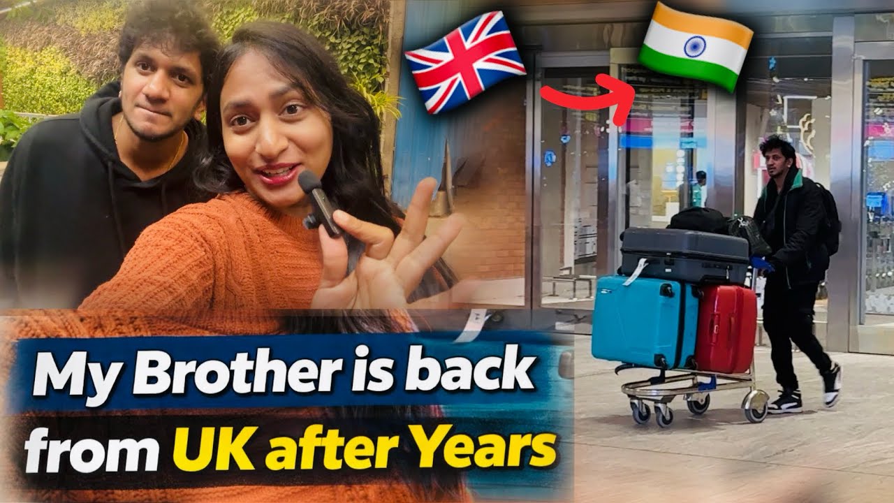 My Brother Is Finally Back From UK After Years 🇬🇧➡️🇮🇳| Kannada Vlog | VSKC Vlogs