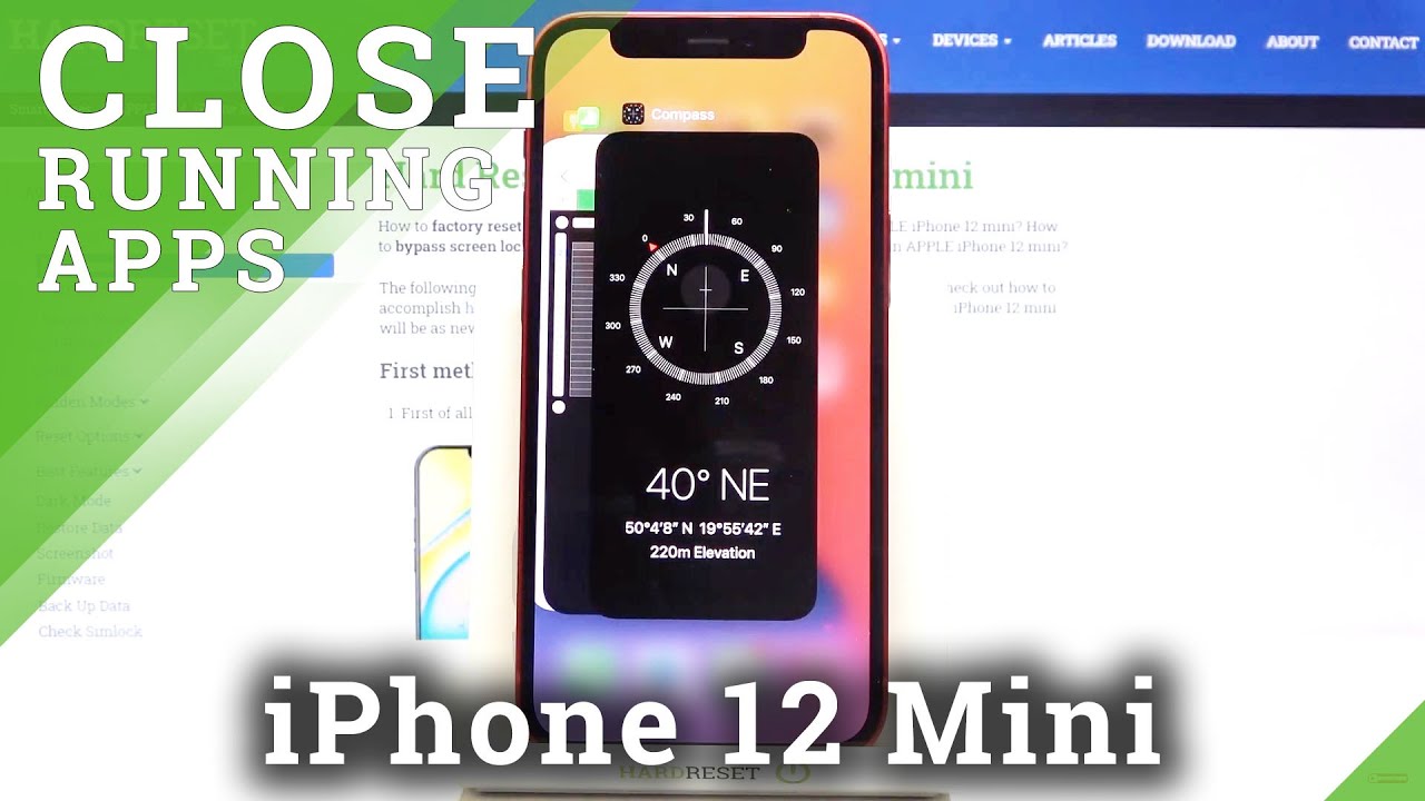 How to Turn Off Background Apps on iPhone 12 mini – Close Running Apps -  YouTube