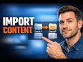 How to Import Content from Another Course to Build Faster