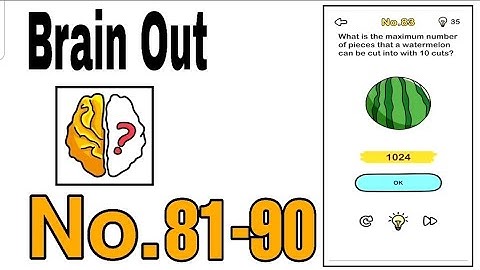 Brain Out Level 81 - 90 Walkthrough Solution / The Games