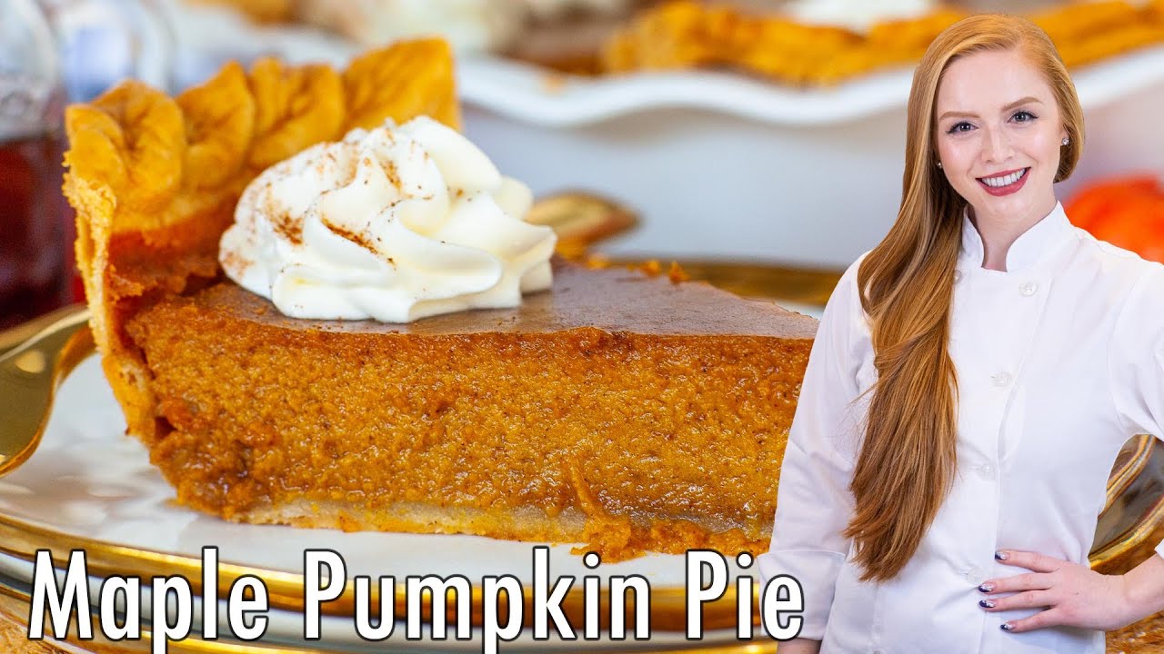 Bourbon Maple Pumpkin Pie - Perfect for Thanksgiving - YouTube