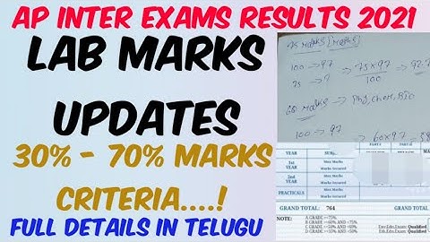 AP Inter Lab Marks Updates//How to calculate AP Inter Marks 2021//30-70% Marks criteria//Mvlnreddy