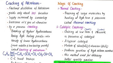 Cracking of petroleum | class 12
