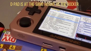 RG350M D-pad is at the same height as the rocker