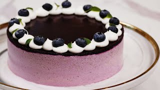 Blueberry Yogurt Cream Cake - Oregon and Washington Blueberries - Recipe By ZaTaYaYummy