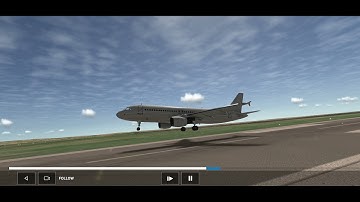 #Swiss001landing Airbus a320 butter smooth landing  - RFS