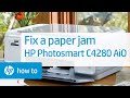 Fixing a Paper Jam | HP Photosmart C4280 All-in-One Printer | HP