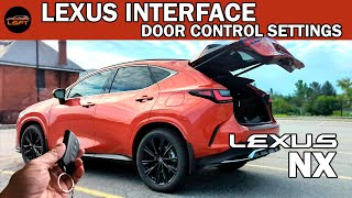 LEXUS INTERFACE - Door Control Settings