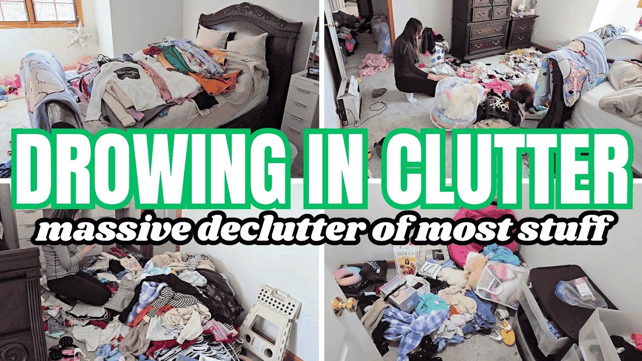 EXTREME DECLUTTER WITH ME | DECLUTTER CLEAN WITH ME | ORGANIZE & DECLUTTER CLEANING MOTIVATION