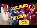 Cabin crew OnLINE INterviews! SONRU and HireVue, QUESTIONS, Answers and TIPS!