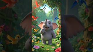 Elephant Rhyme in Hindi 🐘 | Hathi Raja Song for Kids #kids #song #short#video
