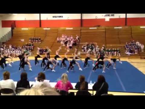 Escanaba middle school cheer team