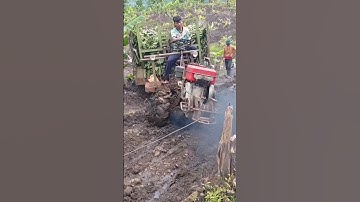 #shorts xe công nông 2 câu chở chuối ghặp phải lầy cực kỳ khó khăn #xecongnong #xeberler