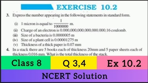 "Class 8 Maths | Q 3,4 Ex 10.2 | Chapter 10 Exponents and powers"